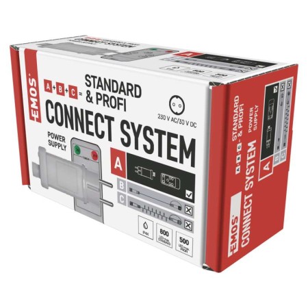 Alimentatore per luci natalizie CONNECT SYSTEM serie STANDARD & PROFI bianco c/teleconado IP44 EMOS D1ZW02