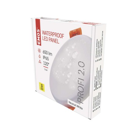 Pannello LED Rotondo Incasso Stagno 7.5W 4000K IP65 | EMOS ZV1122