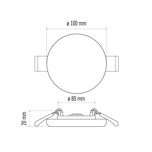 Pannello LED Rotondo Incasso Stagno...