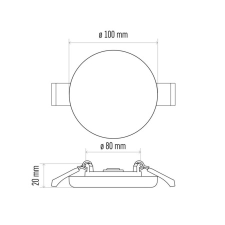 Pannello LED Rotondo Incasso Stagno 7.5W 4000K IP65 | EMOS ZV1122