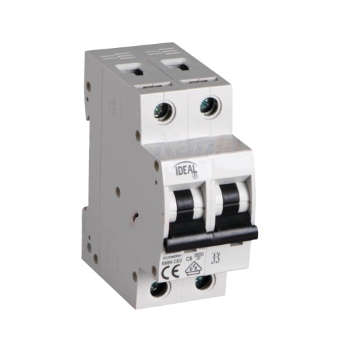 Interruttore automatico magnetotermico 6A 6KA 2 moduli KMB6-C6/2