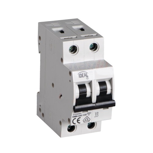 Interruttore automatico magnetotermico 20A 6KA 2 moduli KMB6-C20/2