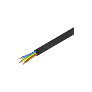 Cavo elettrico similgomma nero 3x2.5 mm² H05VV-F flessibile certificato CE per elettrodomestici