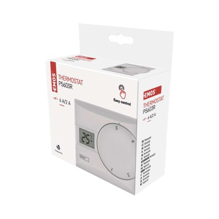 Termostato Manuale - Controllo Semplice e Preciso Casa | Emos P5603