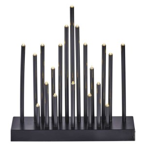 Candelabro 20 LED Nero Luce...