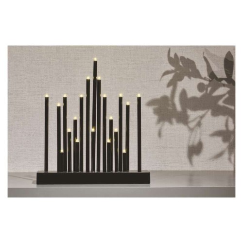 Candelabro 20 LED Nero Luce Calda da...