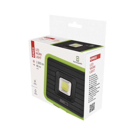 Lampada da Lavoro Ricaricabile EMOS P4539 - 1000 lm, Power Bank, Durata 17 Ore | EMOS P4539