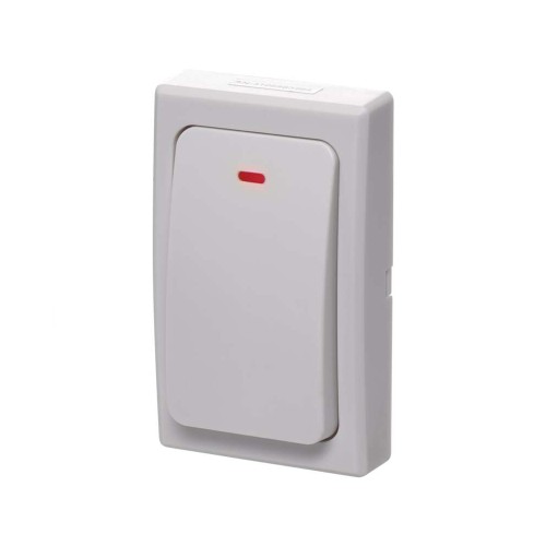 Pulsante Senza Fili Bianco EMOS P5729T - Ricambio per Campanello EMOS P5729