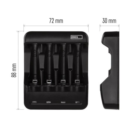 CARICABATTERIE PER STILO (AA) E MINISTILO (AAA) BCN-40 EMOS N9321