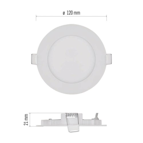 PANNELLO LED 7W 3000k 450LM NEXXO...