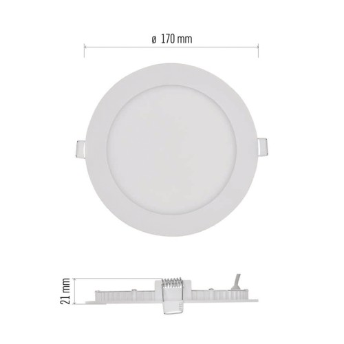 PANNELLO LED 12,5W 3000k 1000LM NEXXO...