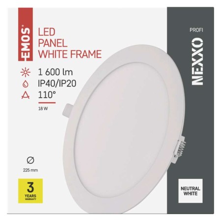 PANNELLO LED 18W 4000k 1600LM NEXXO EMOS ZD1145