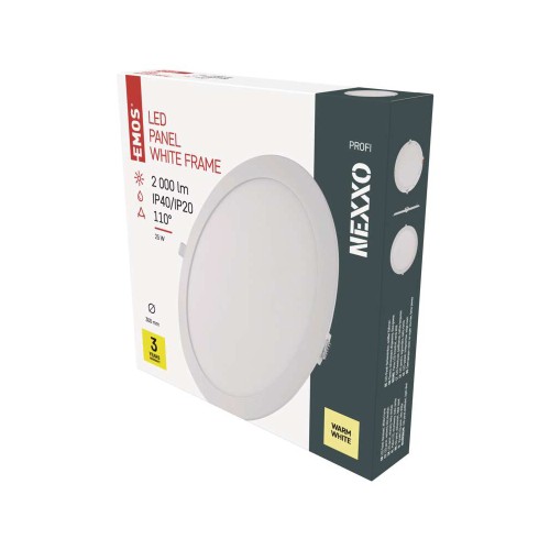 PANNELLO LED 25W 3000K 2000LM NEXXO...