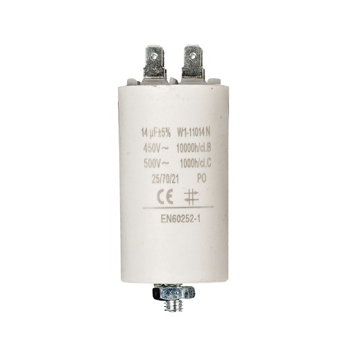CONDENSATORE 14 uF 450V DIMENSIONE 40X70MM
