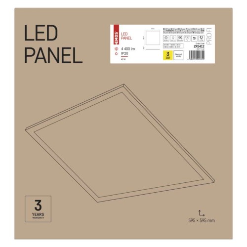 Pannello LED 60X60 40W 4400LM 4000K...