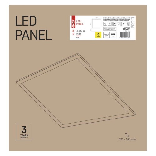Pannello LED 60X60 40W 4400LM 4000K...