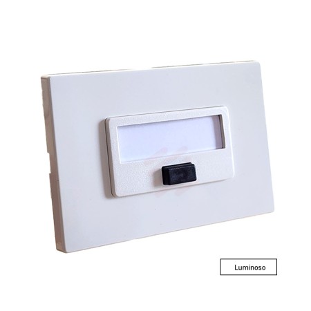 PULSANTE LUMINOSO CON TARGHETTA E PLACCA VENUS 7099.A