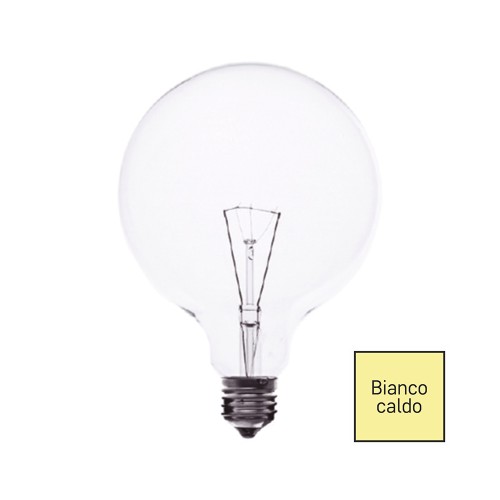 LAMPADINA INCANDESCENZA GLOBO E27 100W D.125 DIMMERABILE