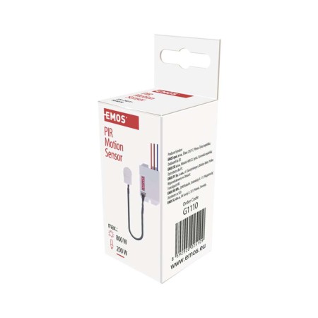 Sensore di Movimento PIR Compatto, Ideale per Cabine Armadio | Emos G1110