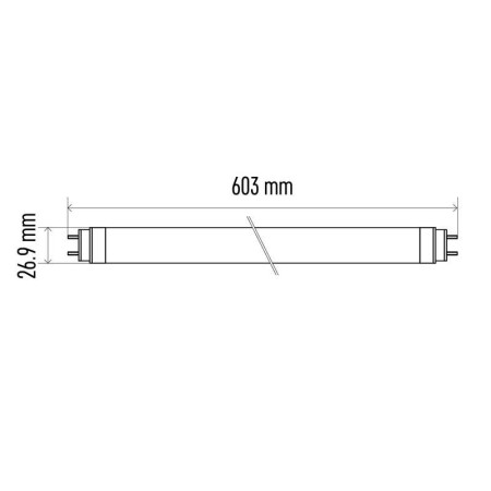 TUBO LED T8 7.3W 1100LM 6500K PROFI PLUS C/STARTER 60CM EMOS Z73216