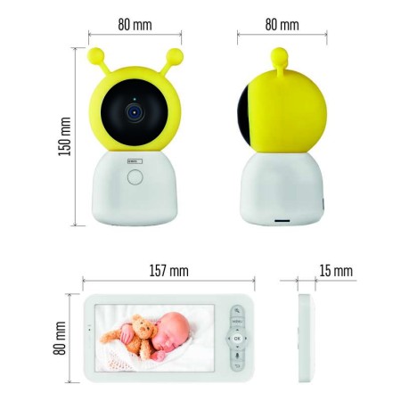 Baby Monitor Orientabile WiFi EMOS GoSmart IP-500: Sorveglianza Intelligente