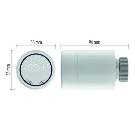 Valvola Termostatica Intelligente per Radiatori GoSmart EMOS P5630S | Controllo Smart e Risparmio Energetico