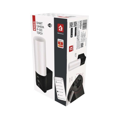 Lampada Telecamera Esterno WiFi EMOS GoSmart IP-300 TORCH Nera: Sicurezza e Controllo Smart