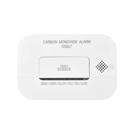 Rilevatore CO EMOS GS827 fronte con LED e griglia acustica