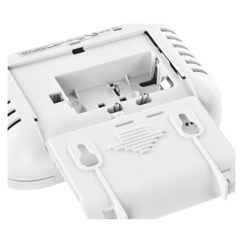 Rilevatore EMOS GS827 aperto con vano batteria visibile