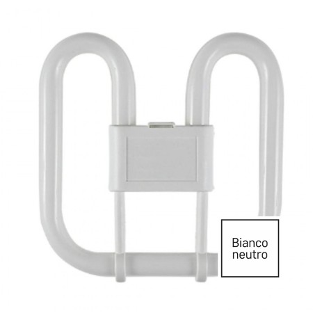 Lampada 2D 38W 4 pin GR10q luce naturale 4000K per plafoniere