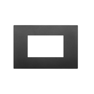 Placca nera 3 moduli...