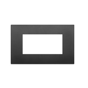 Placca 4 moduli nera...