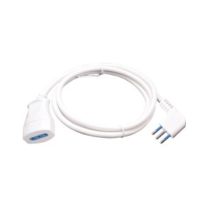 Prolunga Elettrica 10m con Cavo 3x1mm² e Spina 10A, Colore Bianco