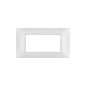 Placca 4 posti bianca...