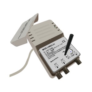 Amplificatore di linea TV 24dB con filtro Lte 5G, Elettronica Cusano 308-24.