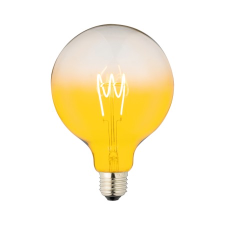 Lampadina LED globo D125 4W gialla sfumata, dimmerabile