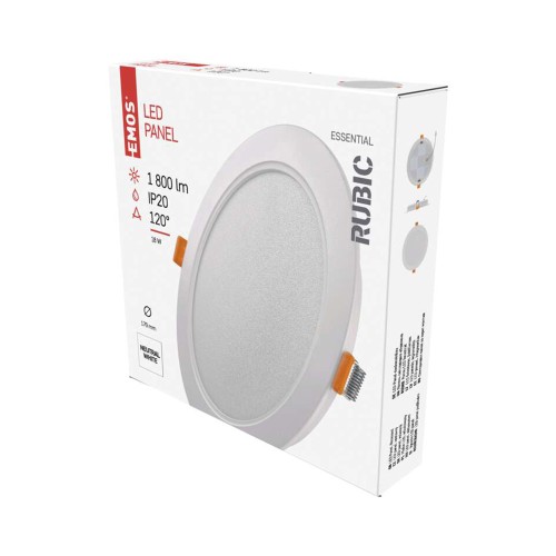 Pannello LED tondo incasso 18W 1800lm...