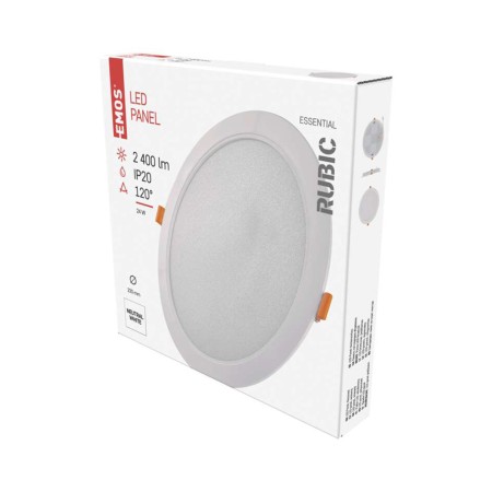 Pannello LED tondo incasso 24W 2400lm 4000K RUBIC Emos ZD1452