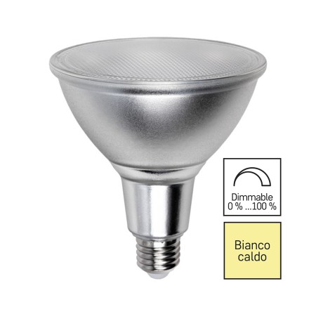 Lampadina PAR38 E27 11W 1035lm Luce Calda 2700K Dimmerabile - IP65