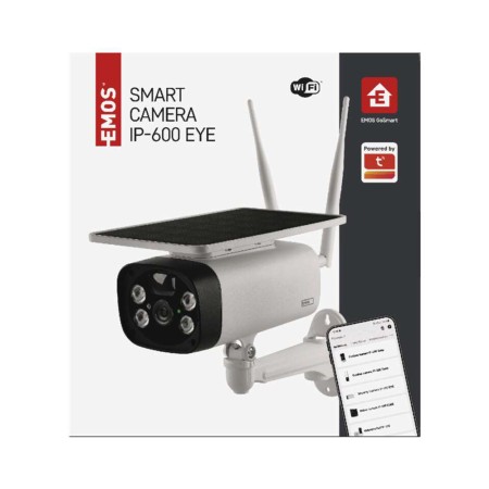 Telecamera Batteria GoSmart IP-600 EYE per Esterni con Wi-Fi e Pannello Solare | EMOS H4056