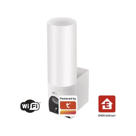 Lampada Telecamera Esterno WiFi EMOS GoSmart IP-300 TORCH Bianca: Sicurezza e Controllo Smart