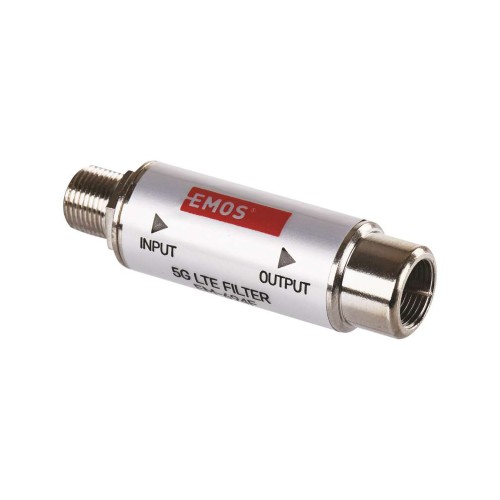 Filtro 5G LTE connettori F per impianti televisivi EM-694IEC | EMOS J5711