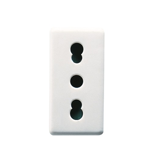 Presa bivalente 10/16A serie Gewiss System White GW20203