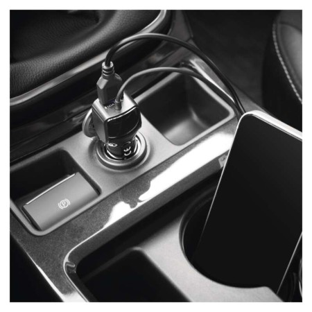 Caricabatterie da Auto per Presa Accendisigari 15W con Porta USB-A e Prolunga Micro USB | EMOS V0217