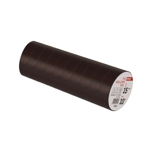 Nastro Isolante PVC Marrone 15mm x...
