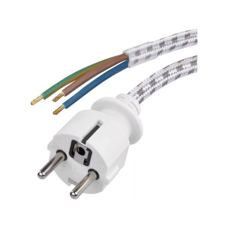 CAVO di Ricambio per Ferro da Stiro Fexo2.4mt - Spina Schuko | EMOS S00003