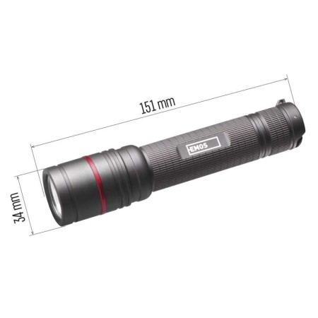 Torcia Ultibright 80 CREE XP-G3 S3 600lm IP65 - Ricaricabile  | EMOS P3180