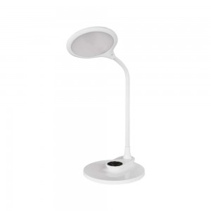 Lampada LED RUBY Bianca: Versatile, Dimmerabile e con Due Basi per Tavolo e Parete Emos Z616W 2