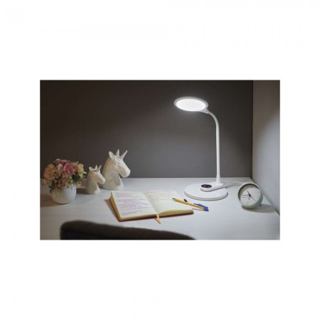 Lampada LED RUBY Bianca: Versatile, Dimmerabile e con Due Basi per Tavolo e Parete