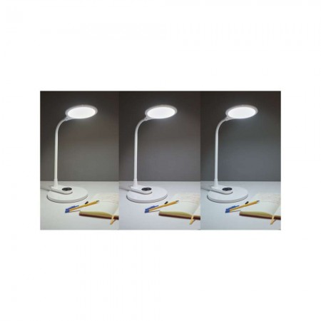 Lampada LED RUBY Bianca: Versatile, Dimmerabile e con Due Basi per Tavolo e Parete